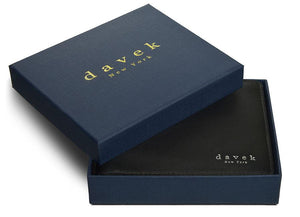 DOUBLE BILLFOLD WALLET - Black Davek Umbrellas 