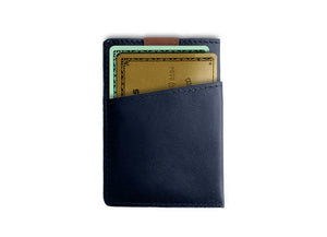 DAVEK CARDSLEEVE with pull tab for easy card access - NAVY