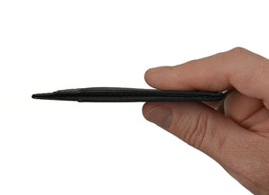 DAVEK SLIM WALLET with mini pen - BLACK