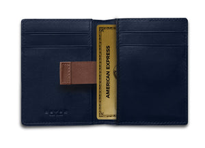 DAVEK SLIM FOLD with mini pen & pull tab - NAVY